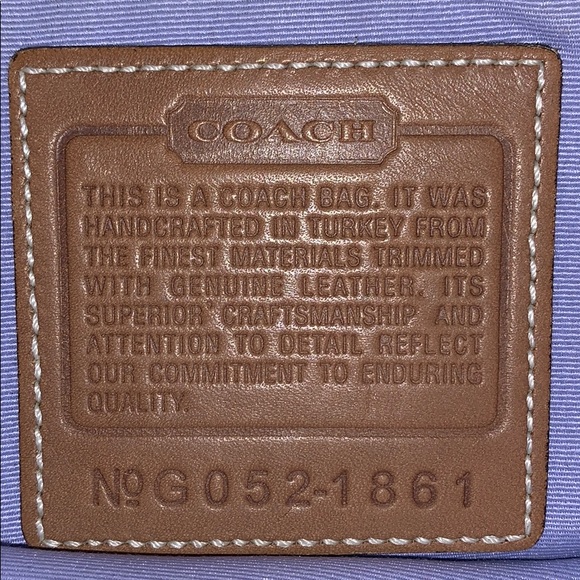 COACH multicolored leather/cloth purse - Picture 4 of 5